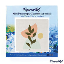 Carica l&#39;immagine nel visualizzatore di Gallery, Mini Kit da Dipingere con i Numeri 20x20cm con cornice Felce 4
