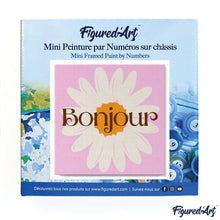 Carica l&#39;immagine nel visualizzatore di Gallery, Mini Kit da Dipingere con i Numeri 20x20cm con cornice Bonjour