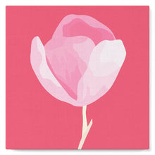 Carica l&#39;immagine nel visualizzatore di Gallery, Mini Kit da Dipingere con i Numeri 20x20cm con cornice Tulipano rosa