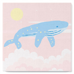 Mini Kit da Dipingere con i Numeri 20x20cm con cornice Balenottera