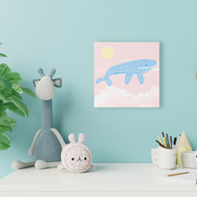 Carica l&#39;immagine nel visualizzatore di Gallery, Mini Kit da Dipingere con i Numeri 20x20cm con cornice Balenottera