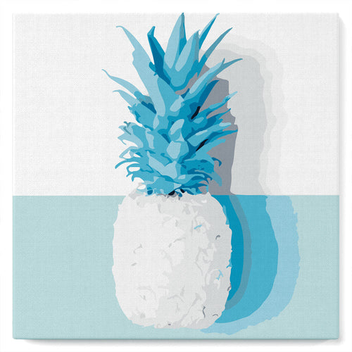 Mini Kit da Dipingere con i Numeri 20x20cm con cornice Ananas