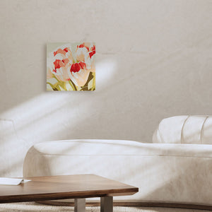 Mini Kit da Dipingere con i Numeri 20x20cm con cornice Petali di tulipano