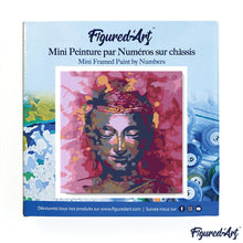 Carica l&#39;immagine nel visualizzatore di Gallery, Mini Kit da Dipingere con i Numeri 20x20cm con cornice Prezioso Buddha