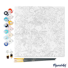 Carica l&#39;immagine nel visualizzatore di Gallery, Mini Kit da Dipingere con i Numeri 20x20cm con cornice Prezioso Buddha