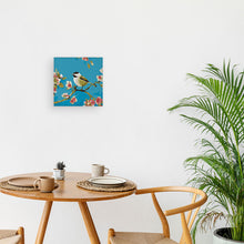 Carica l&#39;immagine nel visualizzatore di Gallery, Mini Kit da Dipingere con i Numeri 20x20cm con cornice Sul ramo fiorito