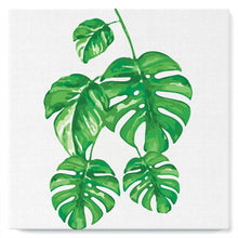 Carica l&#39;immagine nel visualizzatore di Gallery, Mini Kit da Dipingere con i Numeri 20x20cm con cornice Le foglie di Monstera