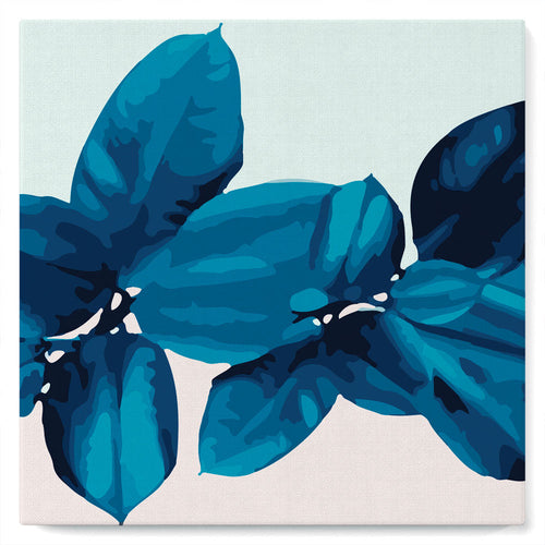 Mini Kit da Dipingere con i Numeri 20x20cm con cornice Foliage