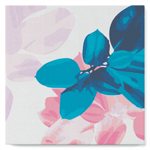 Mini Kit da Dipingere con i Numeri 20x20cm con cornice Foliage 2