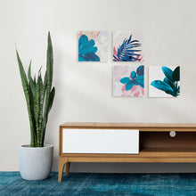 Carica l&#39;immagine nel visualizzatore di Gallery, Mini Kit da Dipingere con i Numeri 20x20cm con cornice Foglia di palma areca