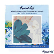 Carica l&#39;immagine nel visualizzatore di Gallery, Mini Kit da Dipingere con i Numeri 20x20cm con cornice Foglie di ficus