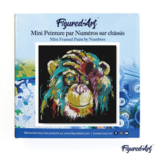 Carica l&#39;immagine nel visualizzatore di Gallery, Mini Kit da Dipingere con i Numeri 20x20cm con cornice Babbuino Pop Art