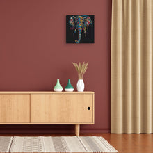 Carica l&#39;immagine nel visualizzatore di Gallery, Mini Kit da Dipingere con i Numeri 20x20cm con cornice Elefante