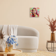 Carica l&#39;immagine nel visualizzatore di Gallery, Mini Kit da Dipingere con i Numeri 20x20cm con cornice Bellissima Bionda Pop Art