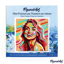 Carica l&#39;immagine nel visualizzatore di Gallery, Mini Kit da Dipingere con i Numeri 20x20cm con cornice Bellissima Bionda Pop Art