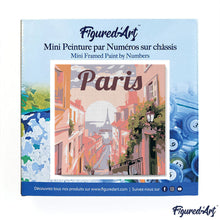Carica l&#39;immagine nel visualizzatore di Gallery, Mini Kit da Dipingere con i Numeri 20x20cm con cornice Parigi