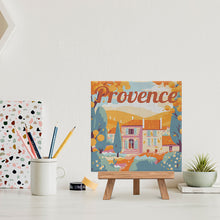 Carica l&#39;immagine nel visualizzatore di Gallery, Mini Kit da Dipingere con i Numeri 20x20cm con cornice Autunno in Provenza