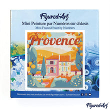 Carica l&#39;immagine nel visualizzatore di Gallery, Mini Kit da Dipingere con i Numeri 20x20cm con cornice Autunno in Provenza