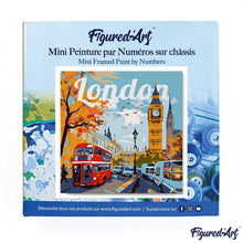 Carica l&#39;immagine nel visualizzatore di Gallery, Mini Kit da Dipingere con i Numeri 20x20cm con cornice Londra