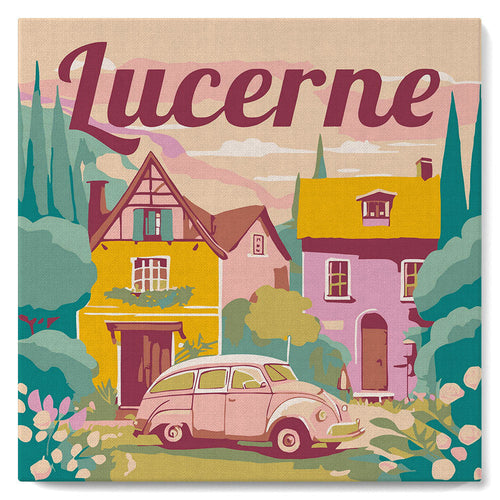 Mini Kit da Dipingere con i Numeri con cornice Lucerna