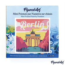 Carica l&#39;immagine nel visualizzatore di Gallery, Mini Kit da Dipingere con i Numeri 20x20cm con cornice Berlino
