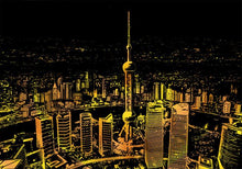 Carica l&#39;immagine nel visualizzatore di Gallery, Scratch Painting - Città Di Shanghai