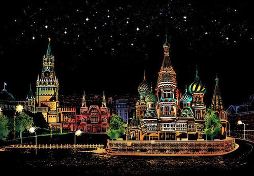 Scratch Painting - Mosca In Russia