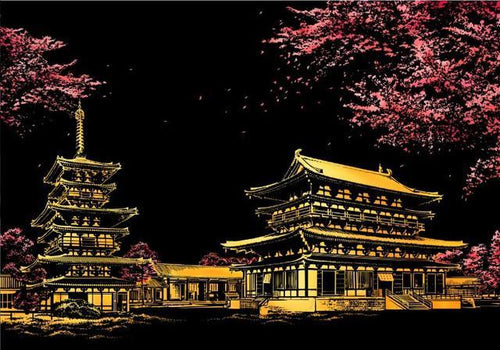 Scratch Painting - Yakushiji In Giappone