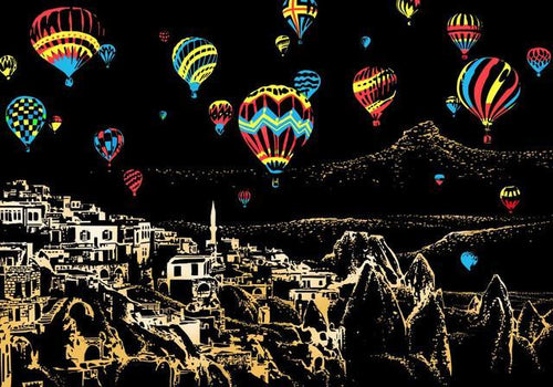 Scratch Painting - Mongolfiere In Turchia