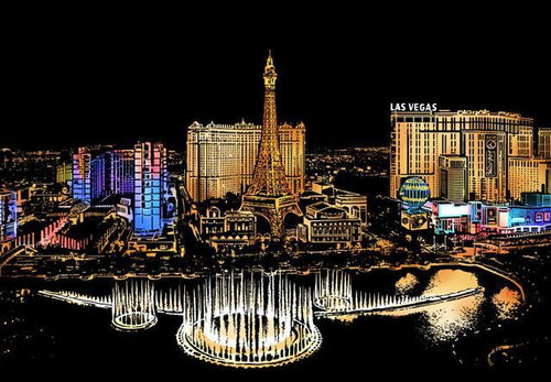 Scratch Painting - Las Vegas