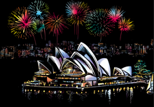 Carica l&#39;immagine nel visualizzatore di Gallery, Scratch Painting - Sydney In Australia