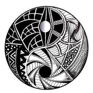 Puzzle 2D in legno - Yin Yang 2