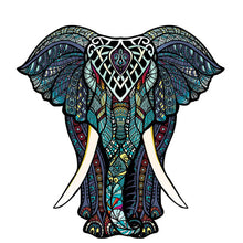 Carica l&#39;immagine nel visualizzatore di Gallery, Puzzle 2D in legno - Elefante Mistico