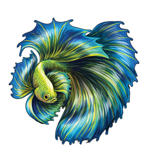 Puzzle 2D in legno - Pesce Giocherellone