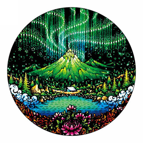 Puzzle 2D in legno - Luci dell'Aurora