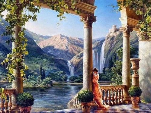 Dipingere con i numeri - Una Dea Sul Bordo Dell'Acqua