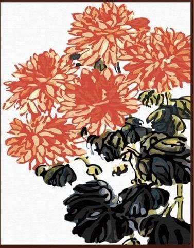 Dipingere con i numeri - Fiori Astratti