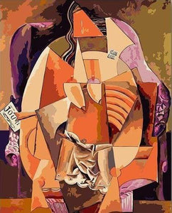 Dipingere con i numeri - Bacio Astratto