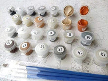 Carica l&#39;immagine nel visualizzatore di Gallery, Dipingere con i numeri Bambini - Piccolo Mostro Arancione Con Corna