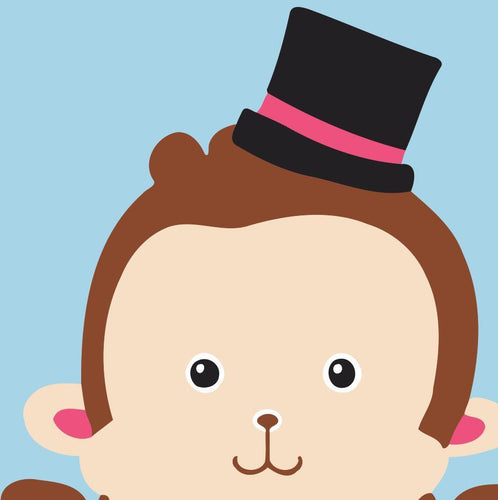 Dipingere con i numeri Bambini - Scimmia Con Cappello