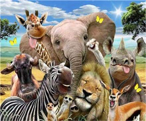 Dipingere con i numeri - Animali Africani