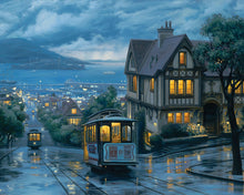 Carica l&#39;immagine nel visualizzatore di Gallery, Dipingere con i numeri Sul tram al crepuscolo Figured&#39;Art intermedia nuovi arrivi città paesaggi