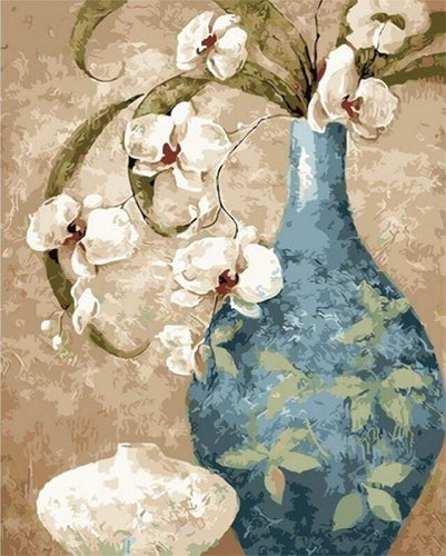 Dipingere con i numeri - Antica Bottiglia Con Fiori