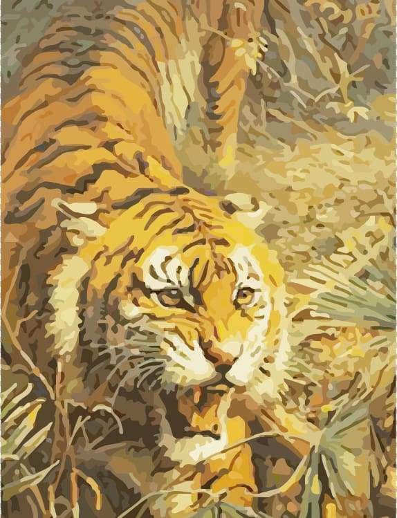 Dipingere con i numeri - Tigre Arrabbiata