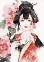 Carica l&#39;immagine nel visualizzatore di Gallery, Dipingere con i numeri - Signora Asiatica Con Rose