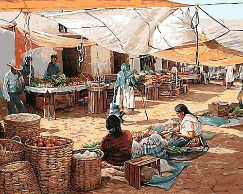 Dipingere con i numeri - Al Mercato Della Frutta