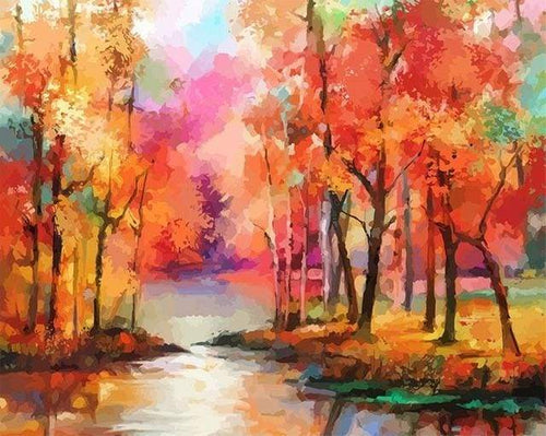 Dipingere con i numeri - Colori Autunnali