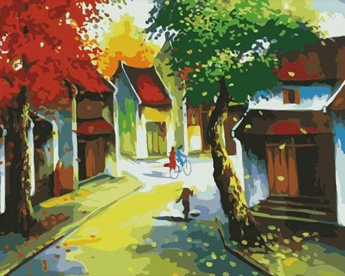 Dipingere con i numeri - Foglie D'Autunno