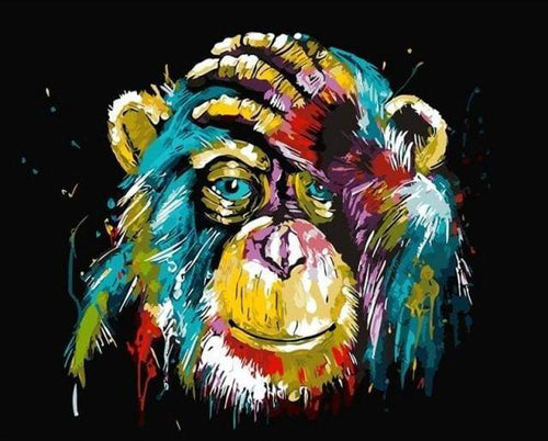 Dipingere con i numeri - Babbuino Pop Art