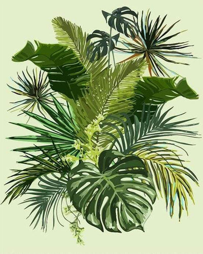 Dipingere con i numeri - Foglie Di Banano